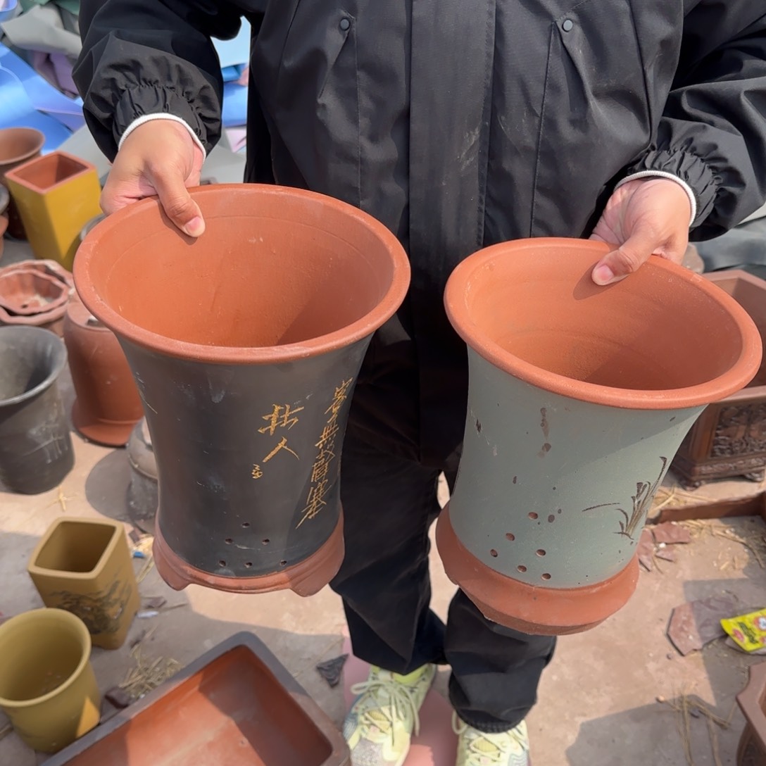 紫砂花盆瑕疵和瑕疵