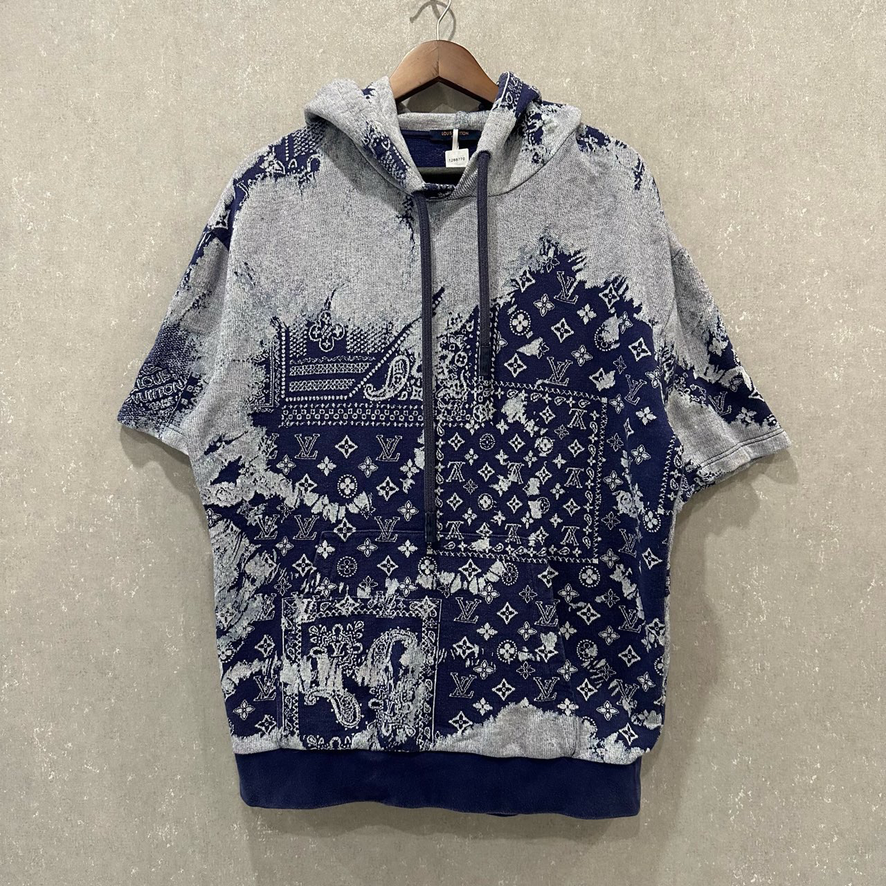 99新 LouisVuitton/路易威登 腰果花短袖帽衫 XL码004007