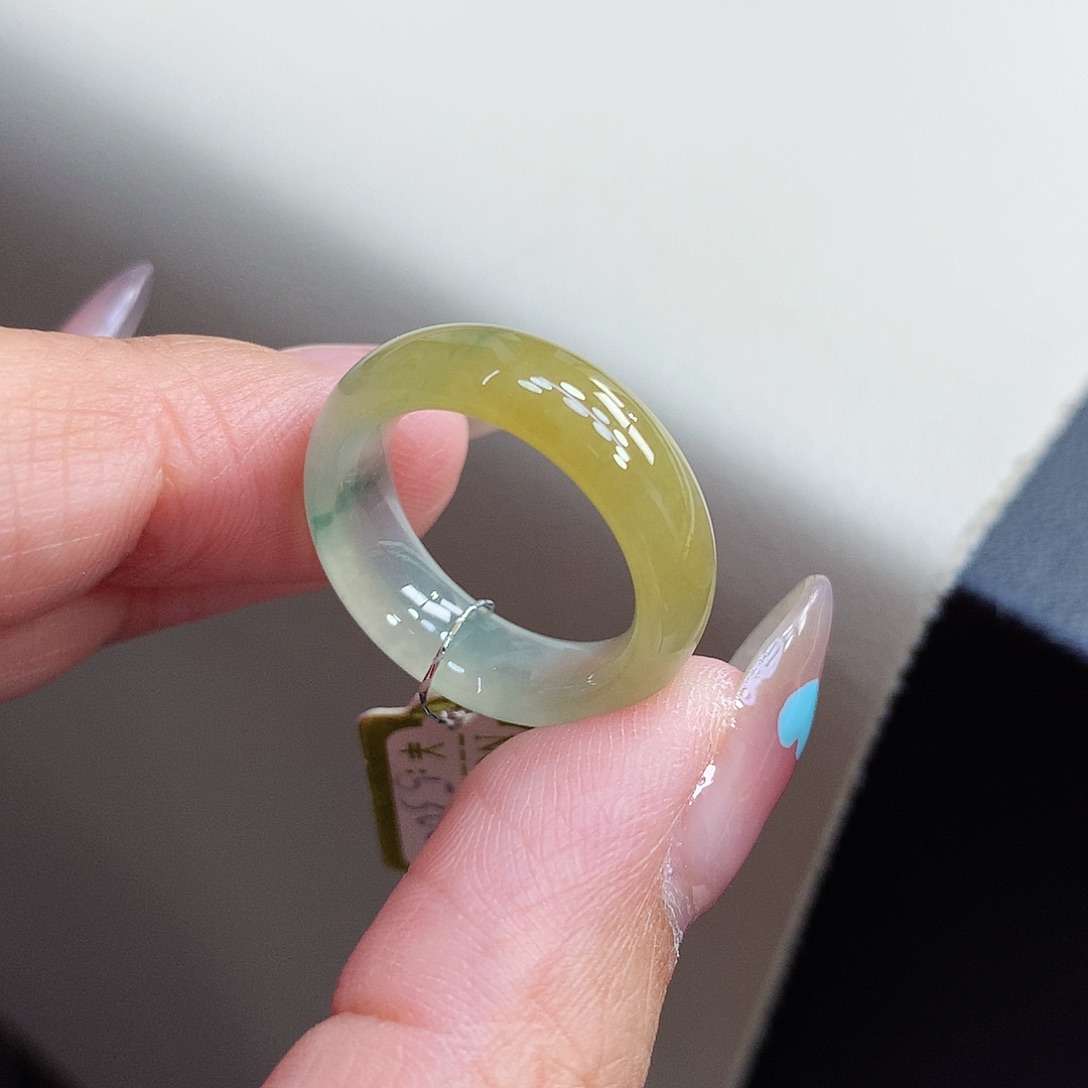 翡翠戒指未镶嵌14-15号