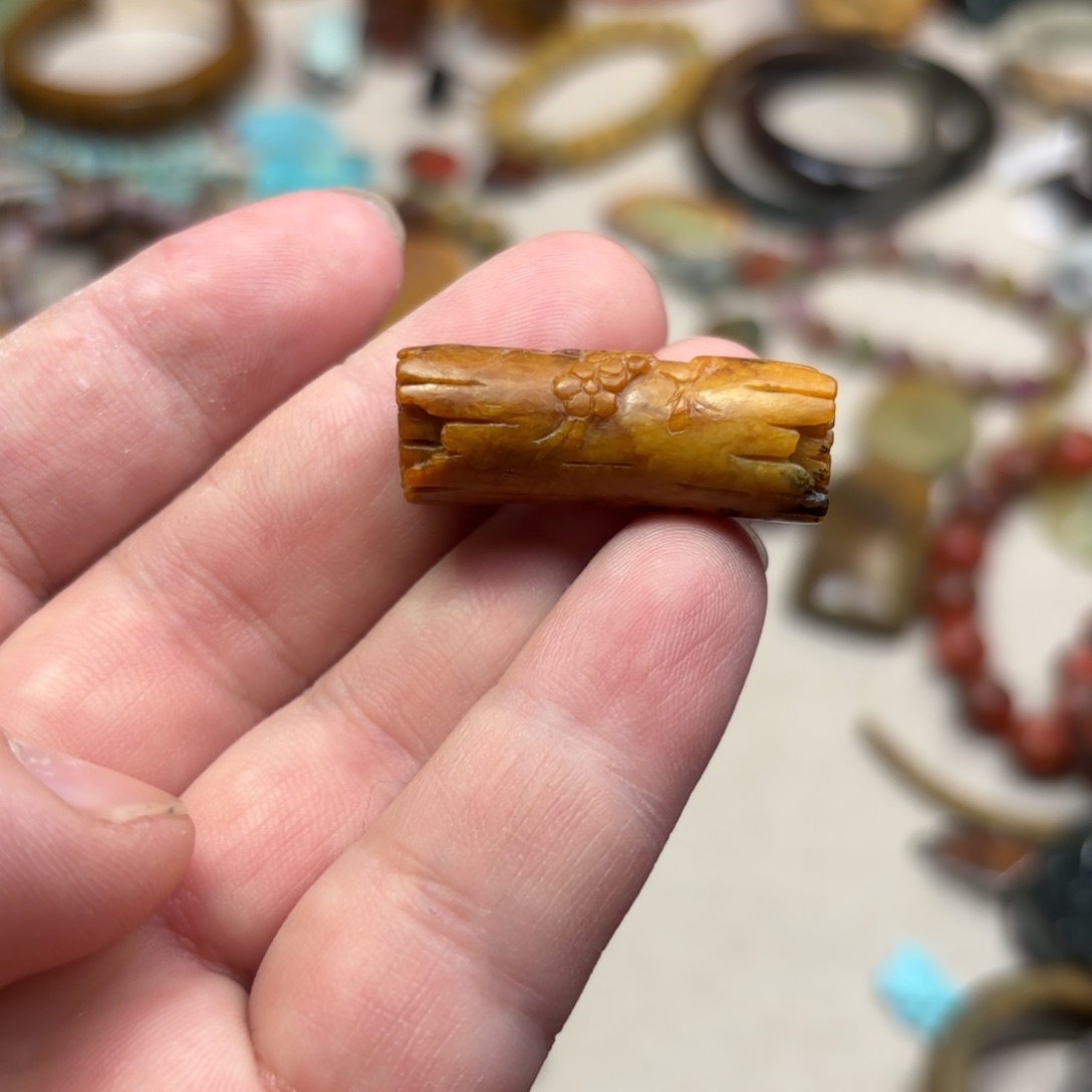 岫岩河磨玉（透闪石质玉）颈饰未镶嵌见*己