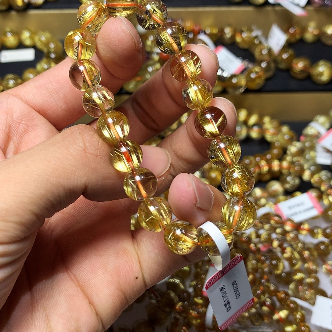 水晶手链未镶嵌钛晶9