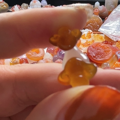 未镶嵌颈饰玛瑙/玉髓小*子