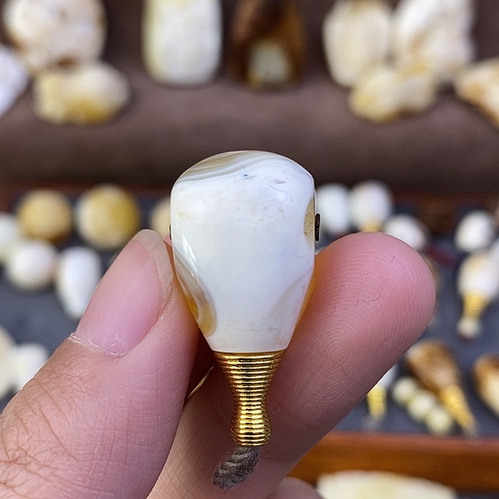 琥珀裸石未镶嵌15拉丝三通p4