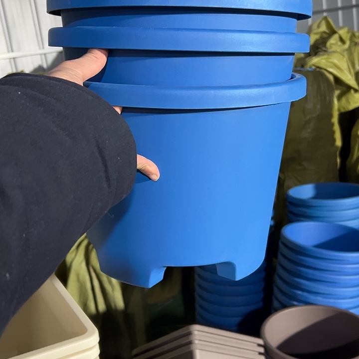 蓝色大球根32外径24高3个盆