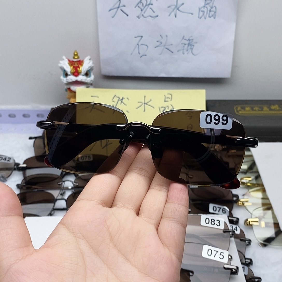 诚***本分体式高档水晶眼镜099K