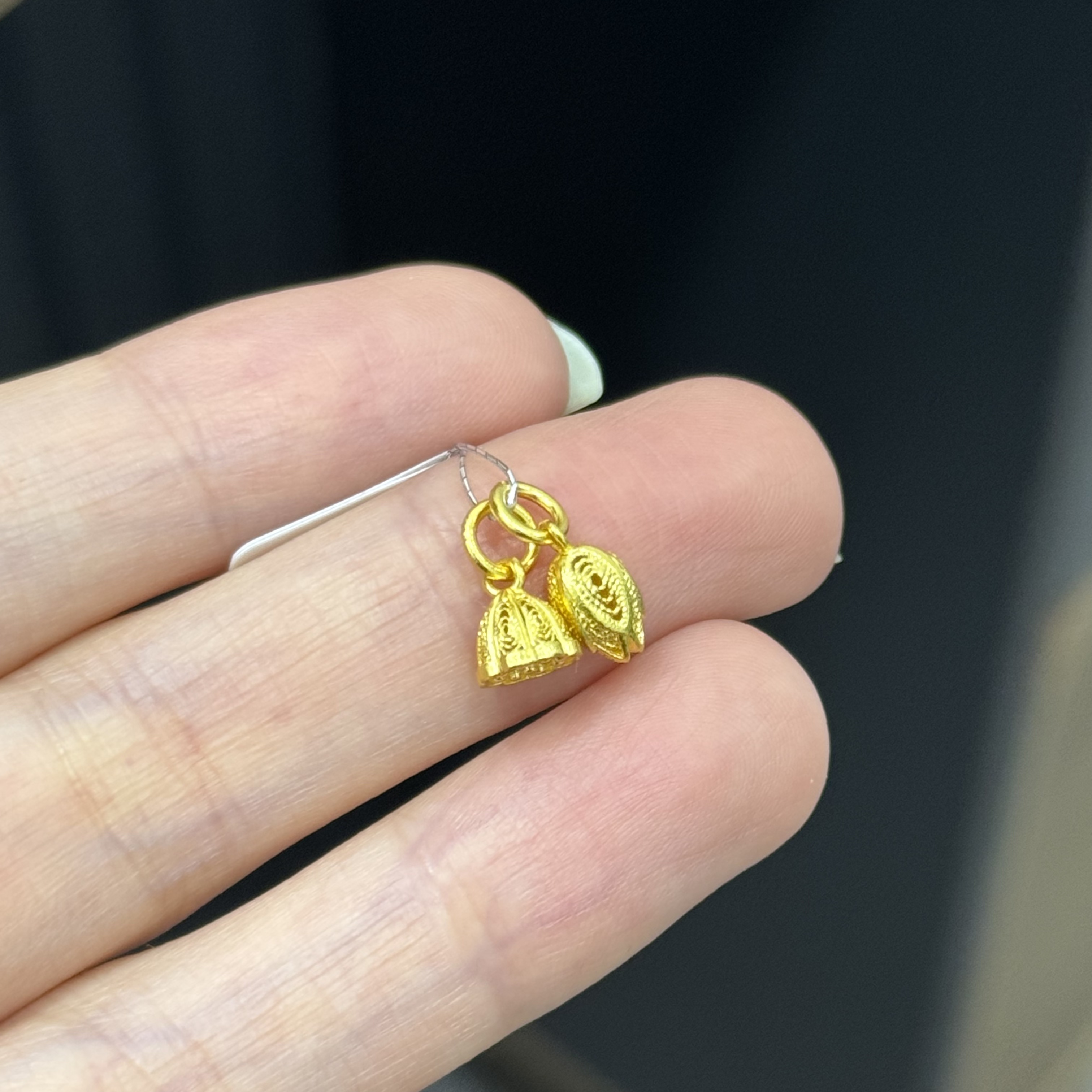 花丝两世欢滴溜 足金999