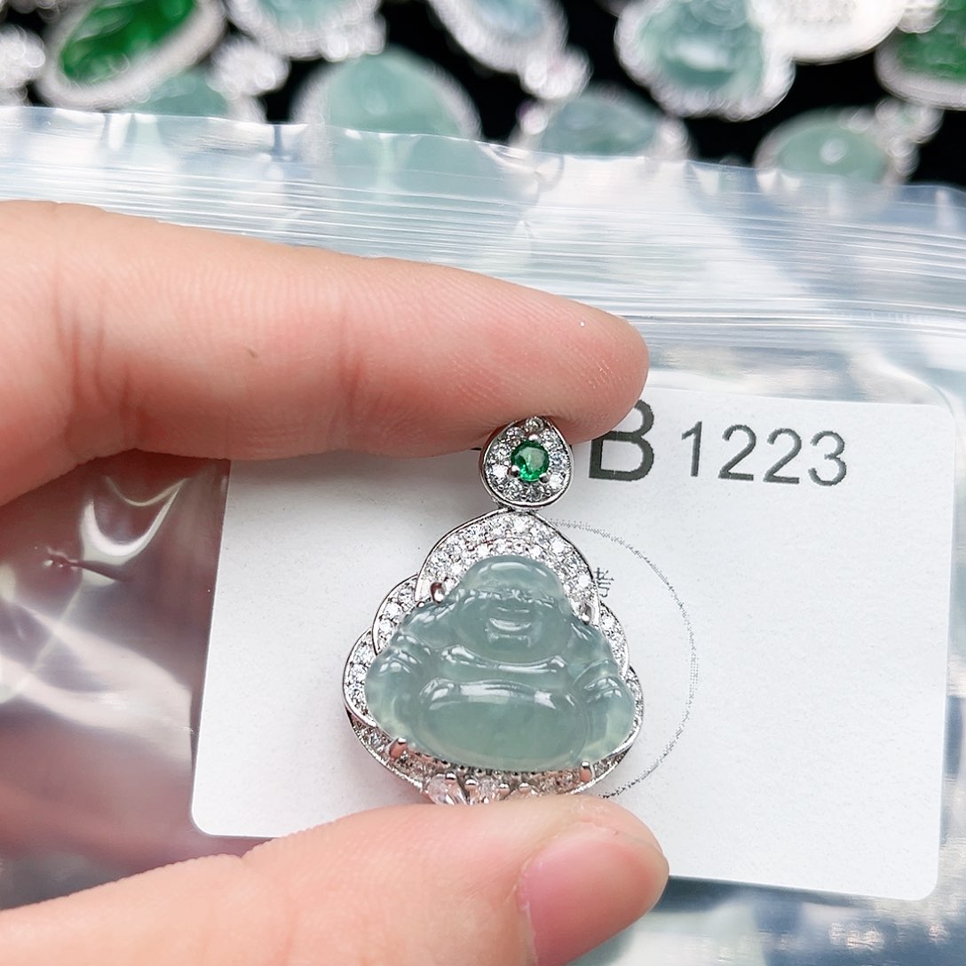 翡翠颈饰未镶嵌翡翠1223