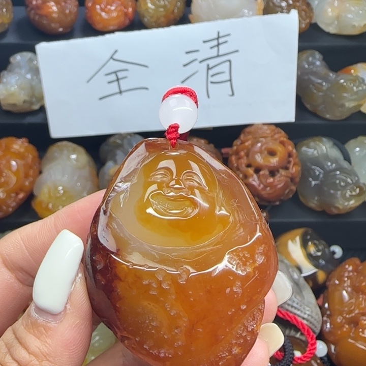 玛瑙/玉髓合金手把件