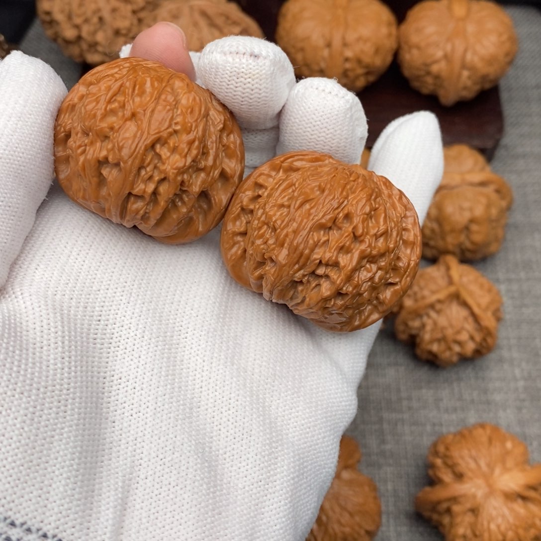 文玩核桃把件*️39全品磨盘