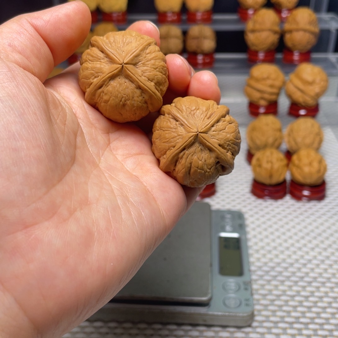 文玩核桃把件27南瓜墩