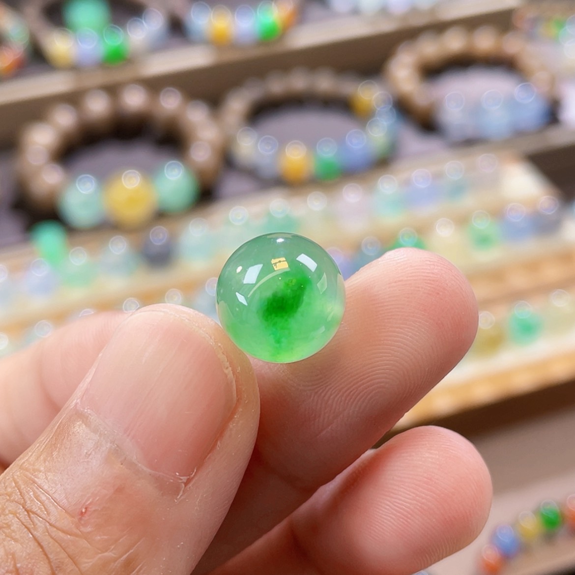 【闪购商品】未镶嵌手链翡翠卡12.2绿飘