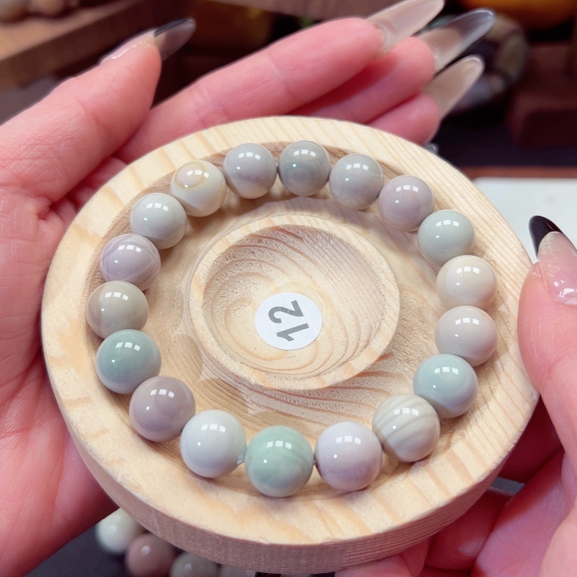 【闪购商品】石英质玉手链未镶嵌彩*糖182