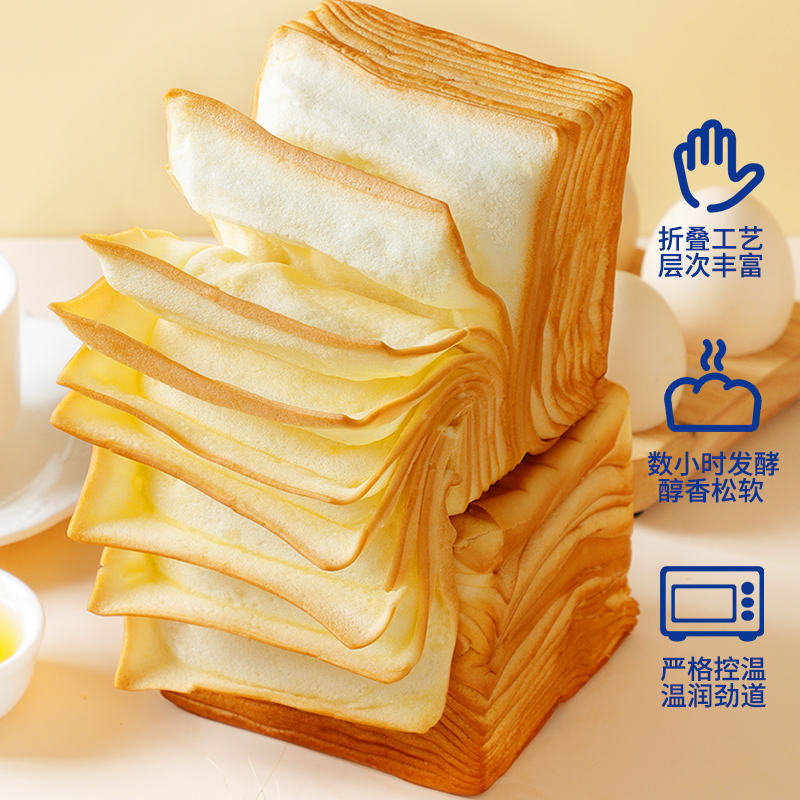 【约12包】千层牛乳吐司奶香手撕面包超软面包营养早.