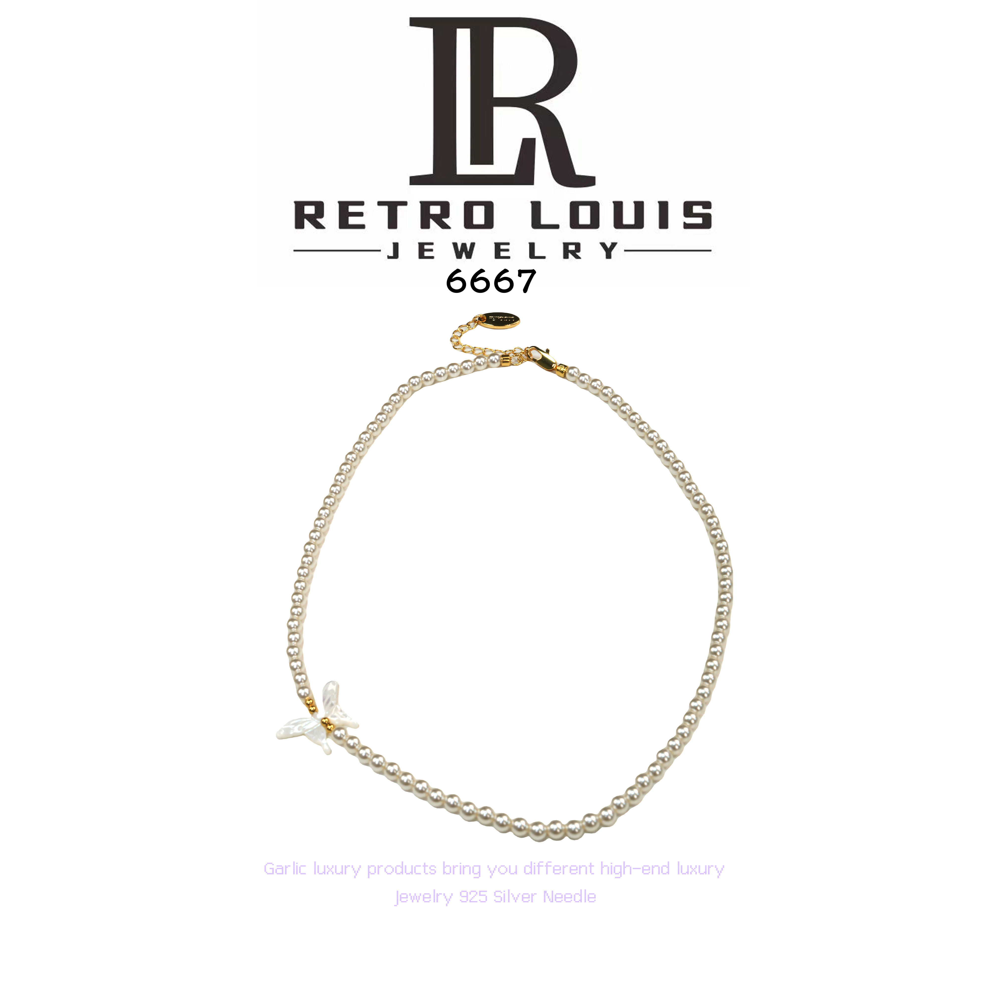 铜合金项链 Retro Louis项链~6667（40+5）