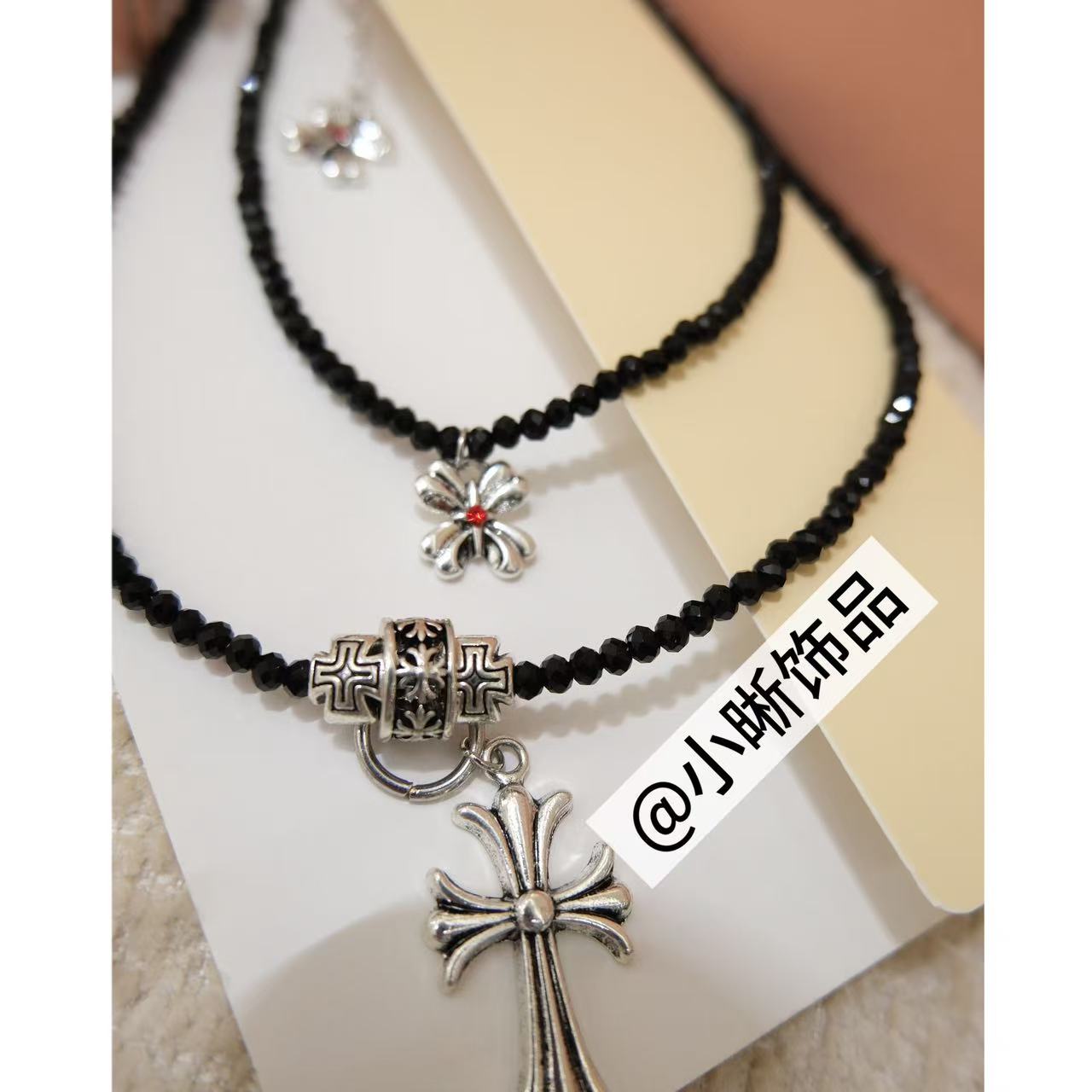 铜合金锆石项链 小众设计百搭项链46732