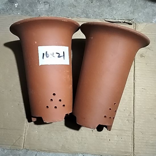 紫砂小红兰花两个