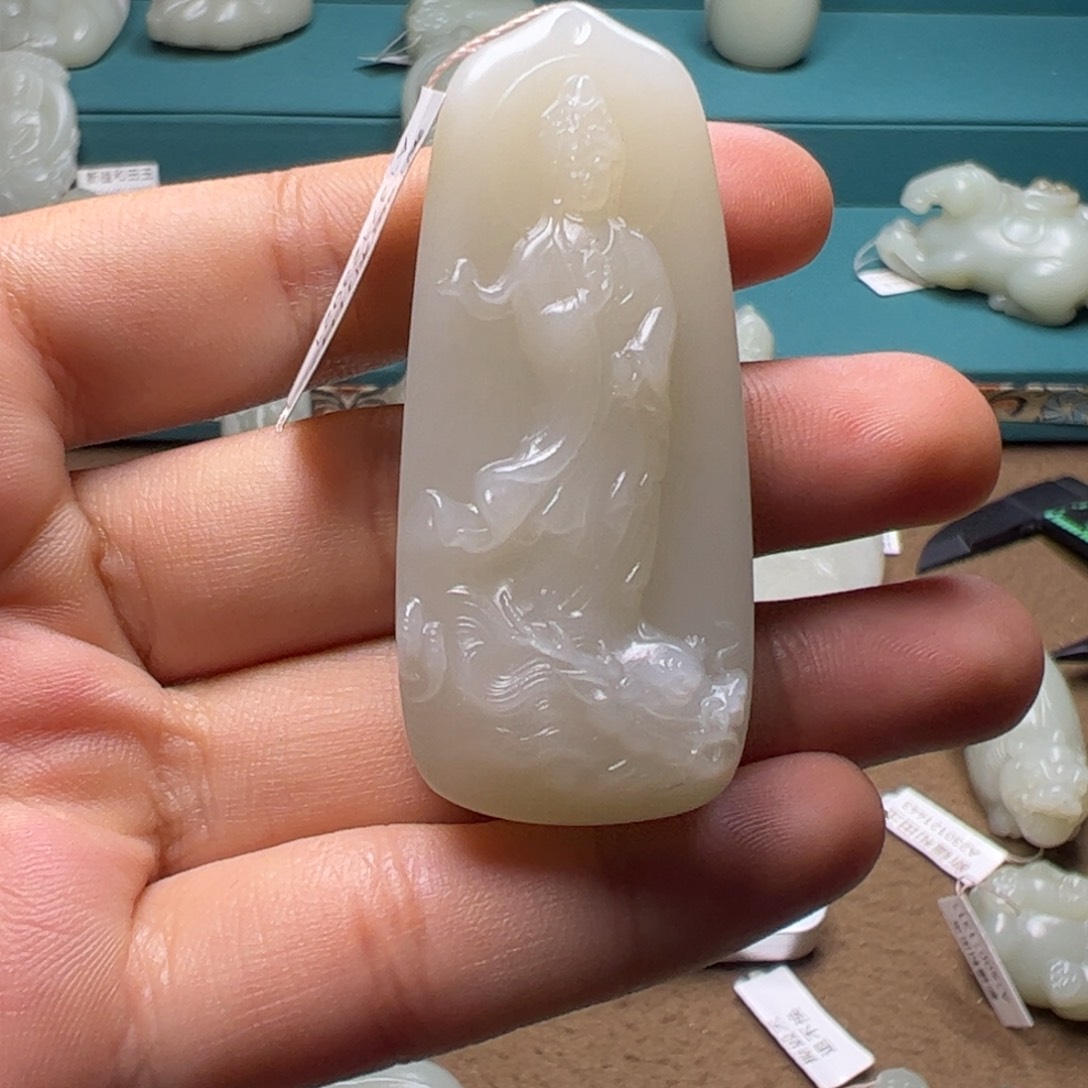 和田玉颈饰未镶嵌波***空