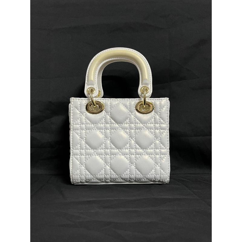 SMVP 高定奢品 时尚潮流打造真皮女士包 手提三格 10954-1 白色