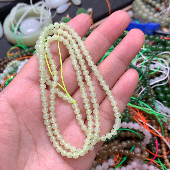 和田玉未镶嵌手链16