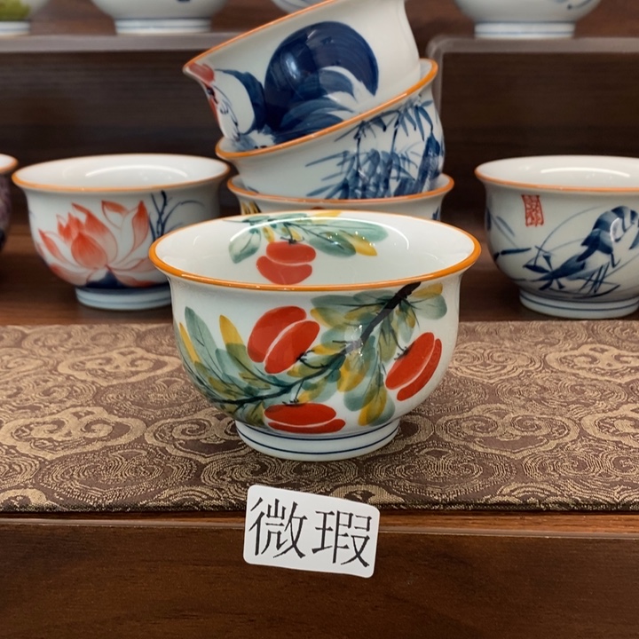 釉下老陶泥手工绘制