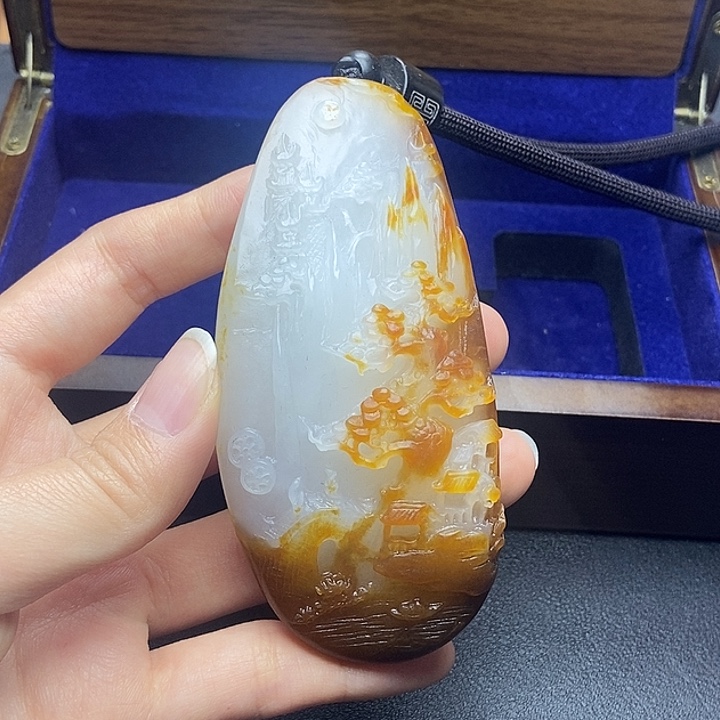 和田玉未镶嵌挂件N