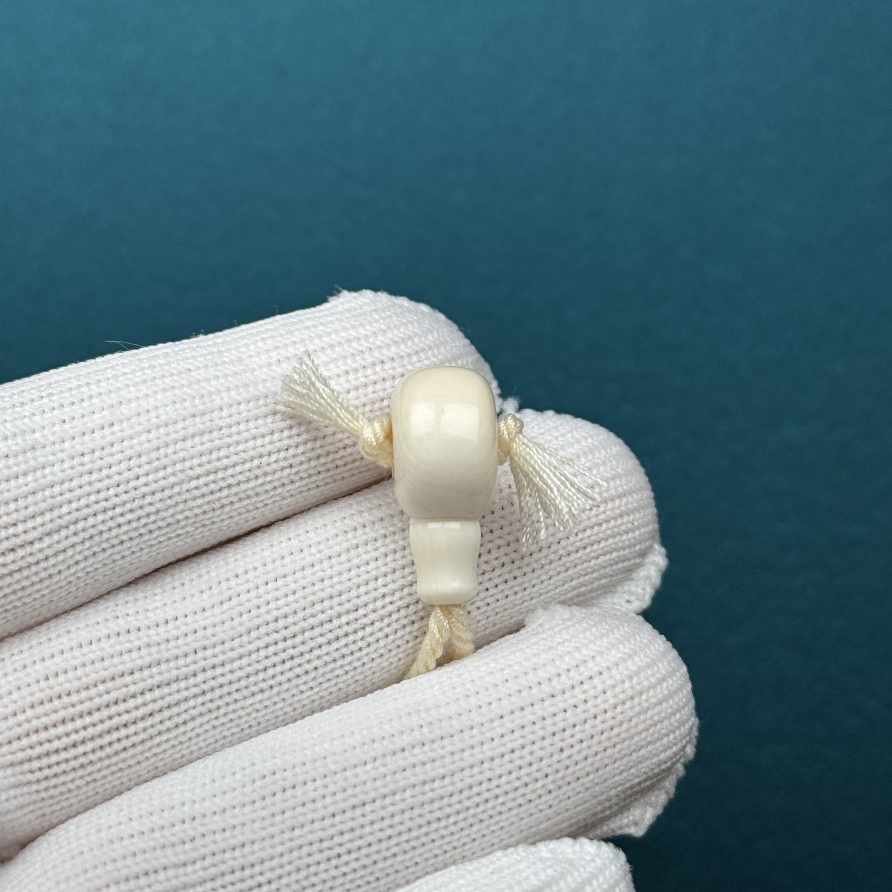 D63-08天然猛犸牙 藏式三通 8.5x19.4mm支持复检假一罚十