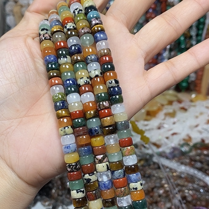 玛瑙/玉髓未镶嵌珠宝半成品多宝隔片卡7mm