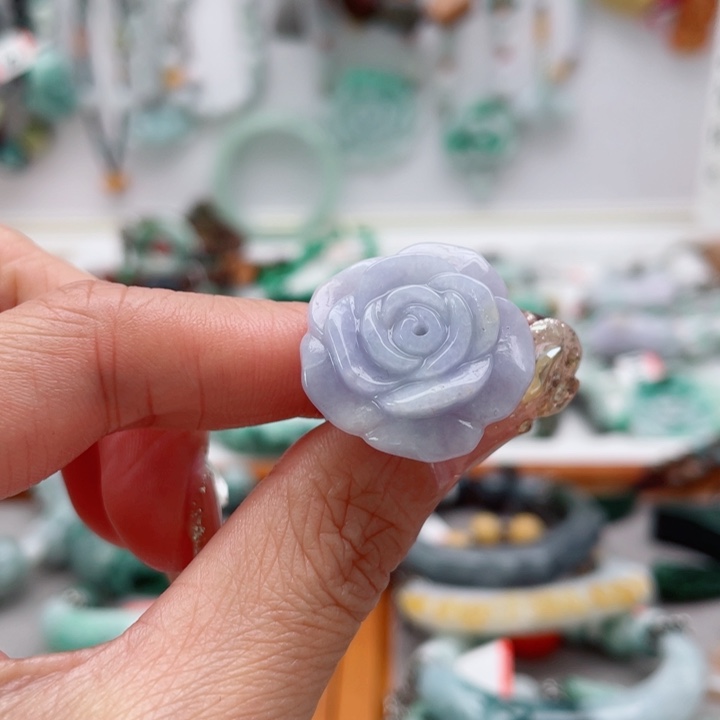 翡翠未镶嵌手链戒指