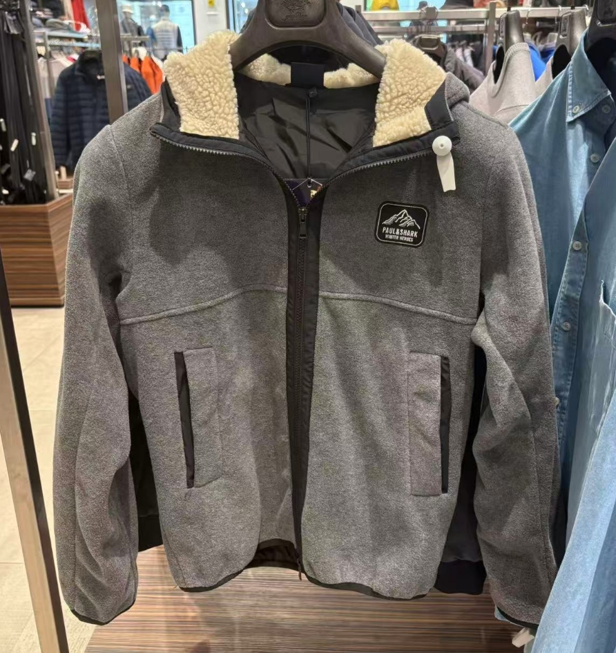 保鲨 灰色台风20000灯芯绒保暖外套       下单联系客服