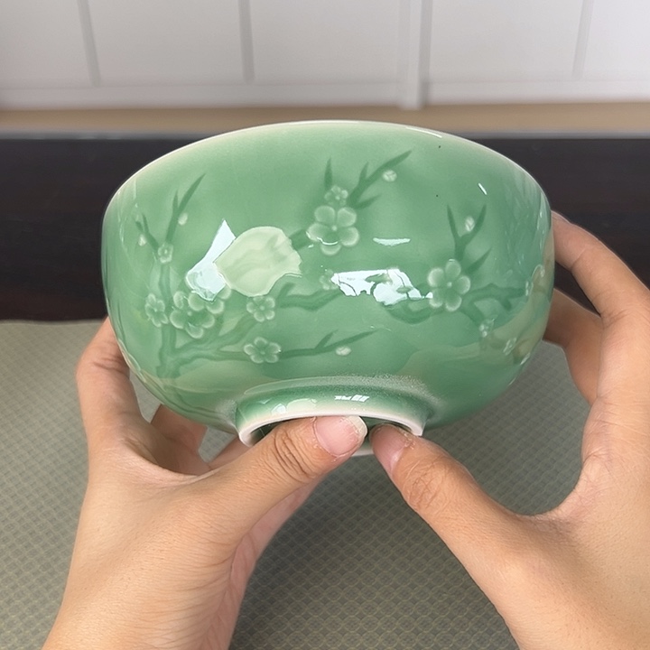 龙泉云间青瓷小米茶器