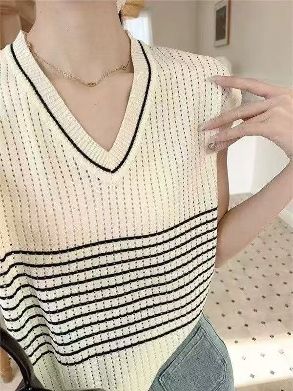 高觅--夏季新款套头显瘦针织-六