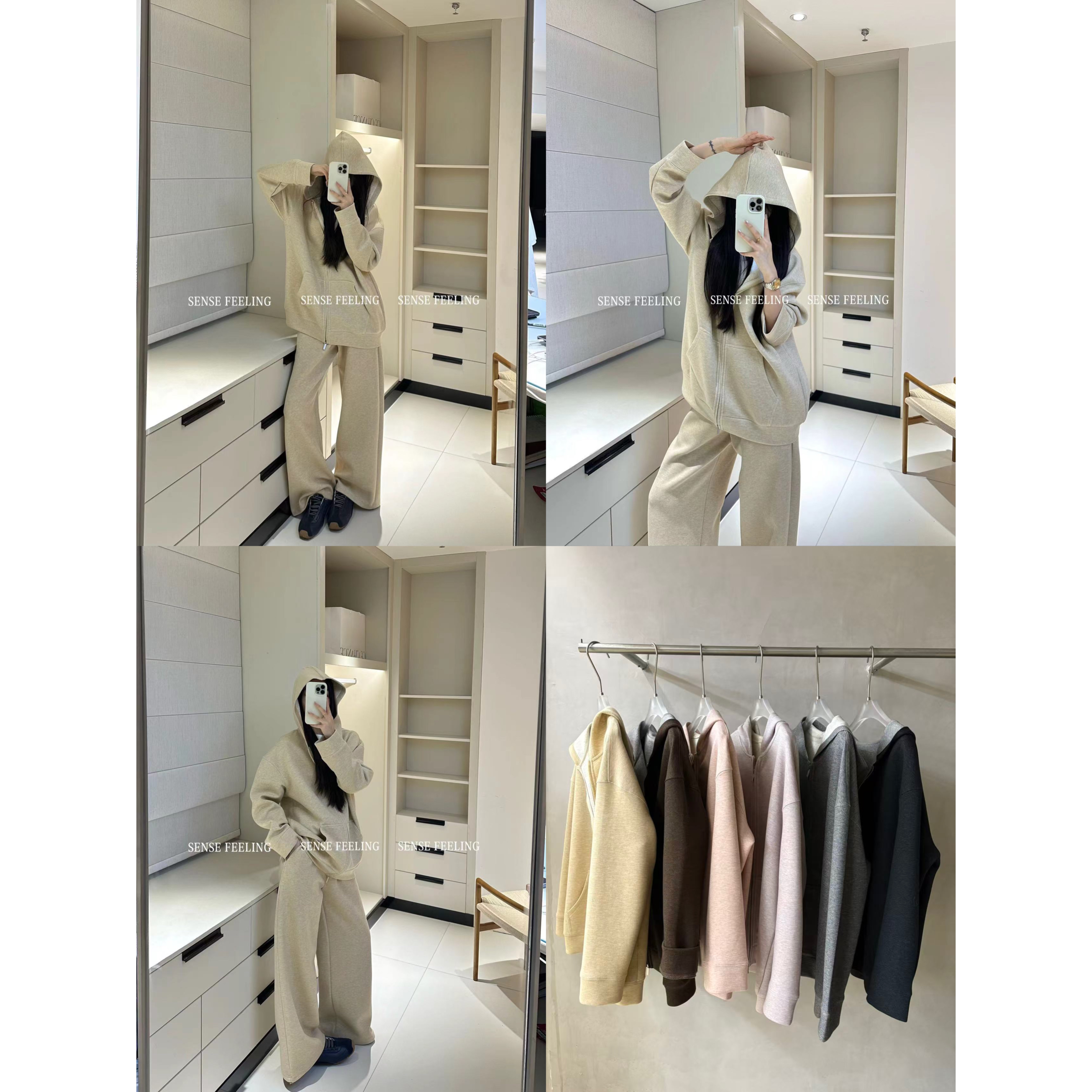 -舒适感拉满！高克重连帽休闲卫衣外套（FE2135#）FEELING