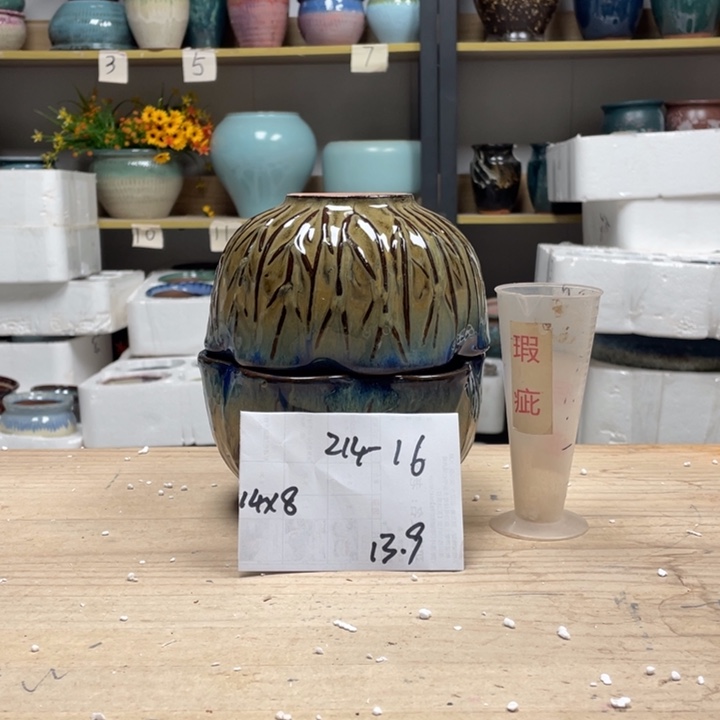 紫砂花盆多肉花盆微瑕16