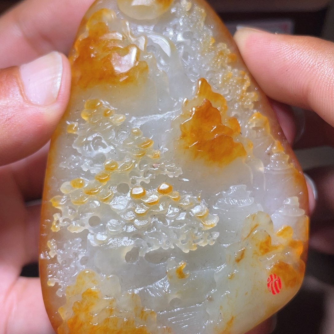 和田玉未镶嵌颈饰D2