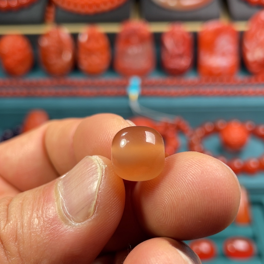 南红玛瑙未镶嵌原矿精品南红老型珠11.7