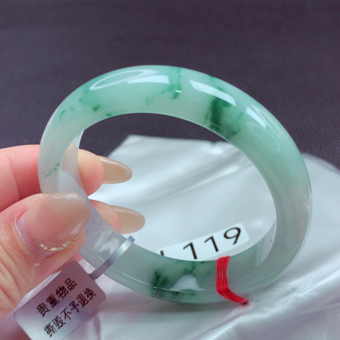 翡翠未镶嵌手镯手镯88