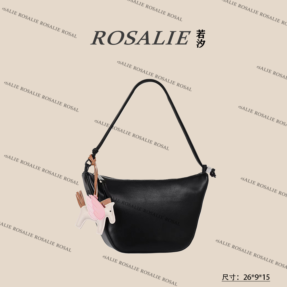 【若汐Rosalie】GQ-1401-黑色时尚简约休闲韩版气质托特包夏季