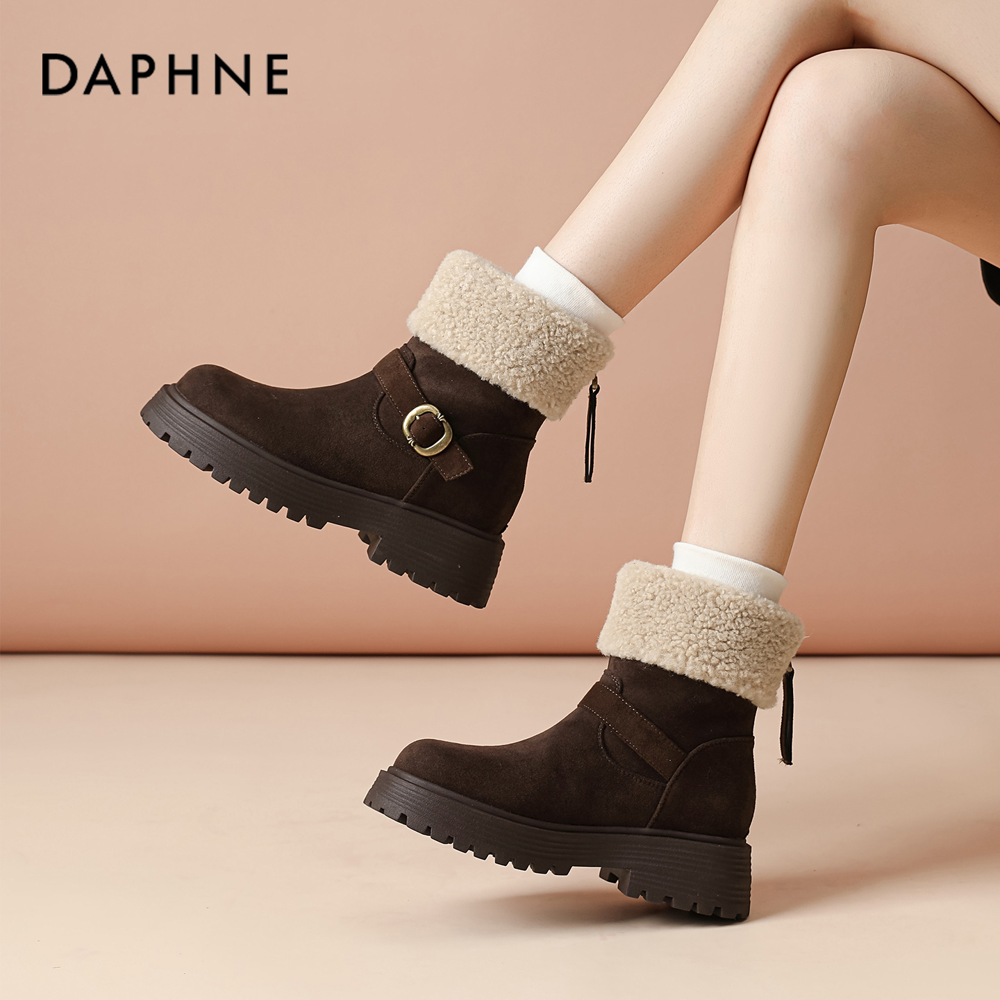 【福利 评价有礼 50.红包收货补贴】短靴棉靴加厚棉鞋勃肯小短靴