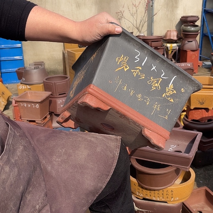 紫砂花盆紫砂等传统