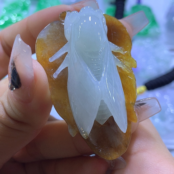颈饰未镶嵌翡翠天然翡翠A货吊坠