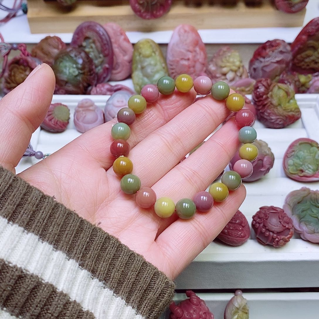 玛瑙/玉髓盐源玛瑙手链未镶嵌