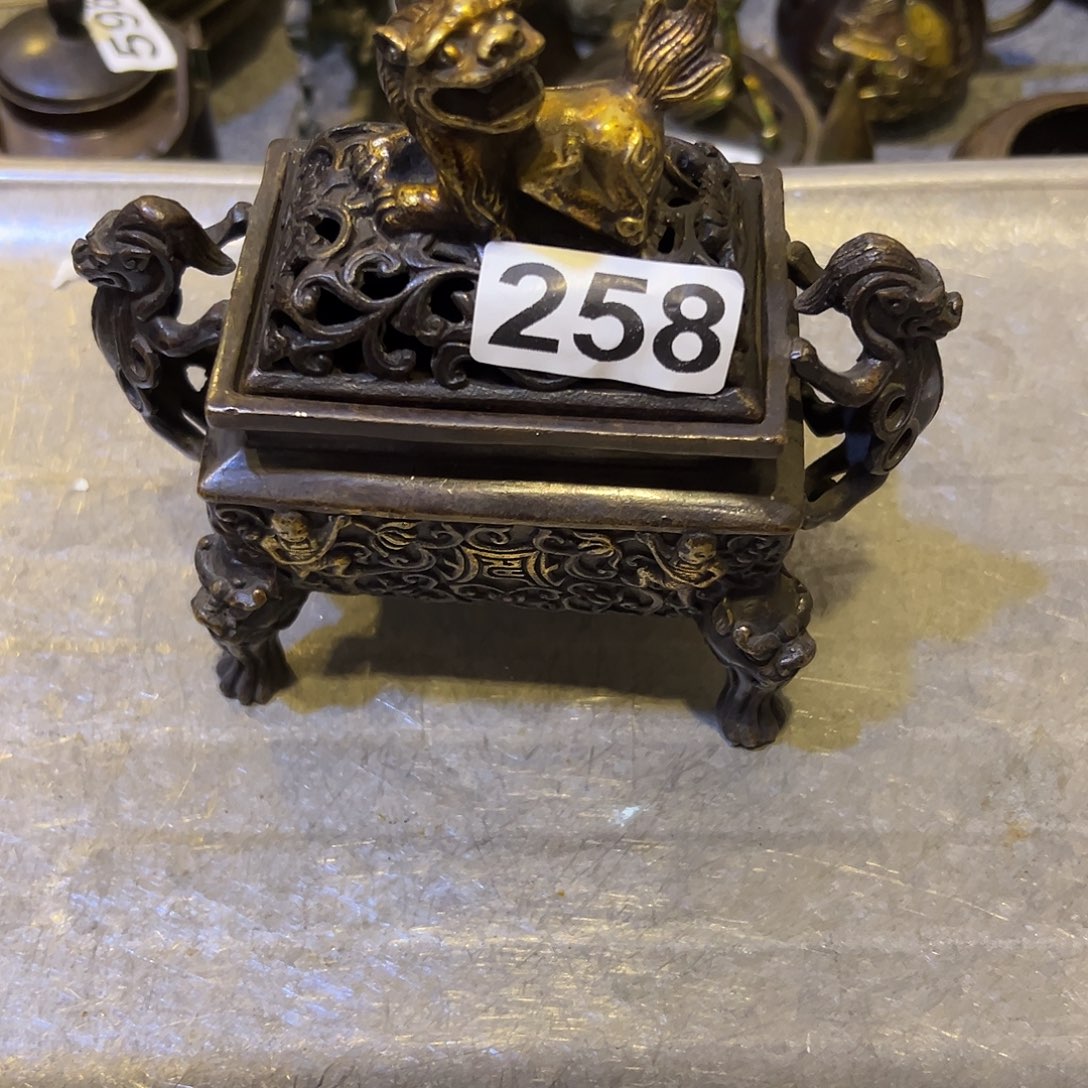 江***你黄铜摆件，文房摆件