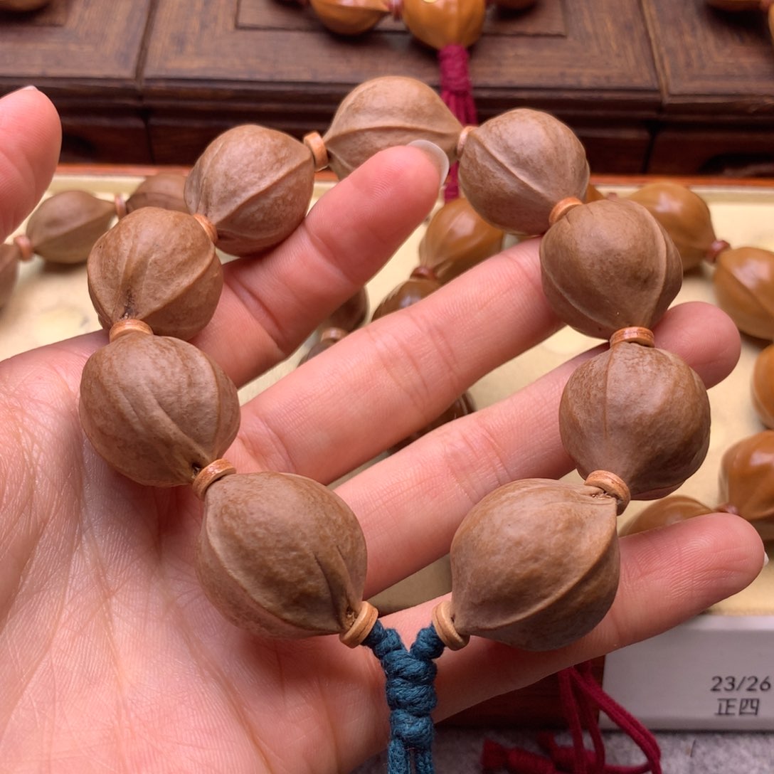 橄榄核手串/手链谪**花梅林铁核205/26单颗