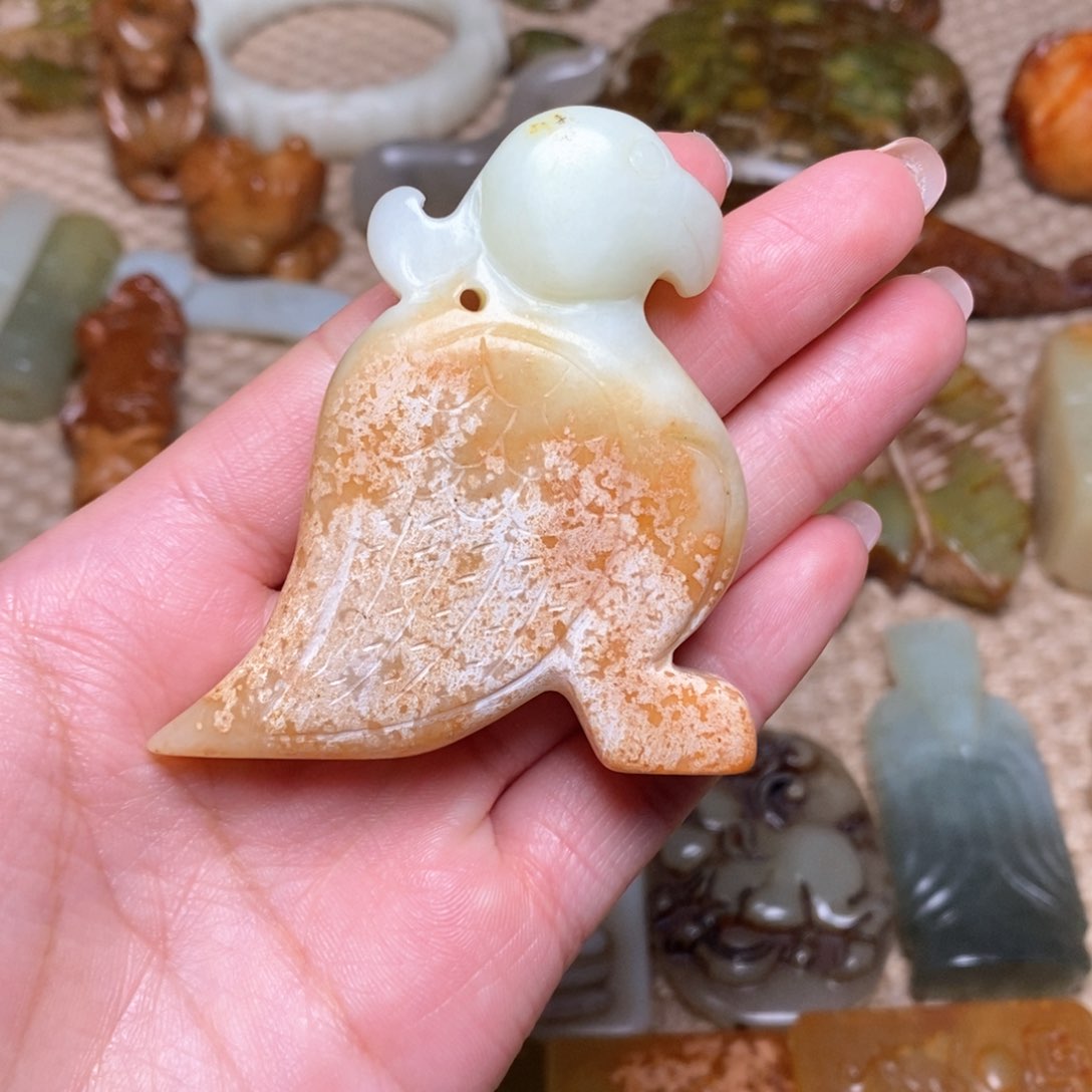 白玉菩提吊坠白玉菩提白玉菩提摆件