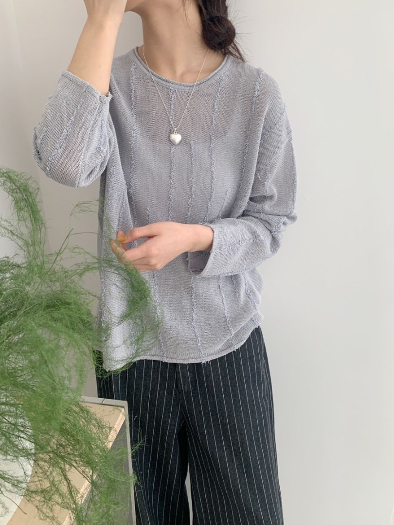 【素简.960189】春款上新进口和纸蝴蝶纱女装设计款上新针织衫