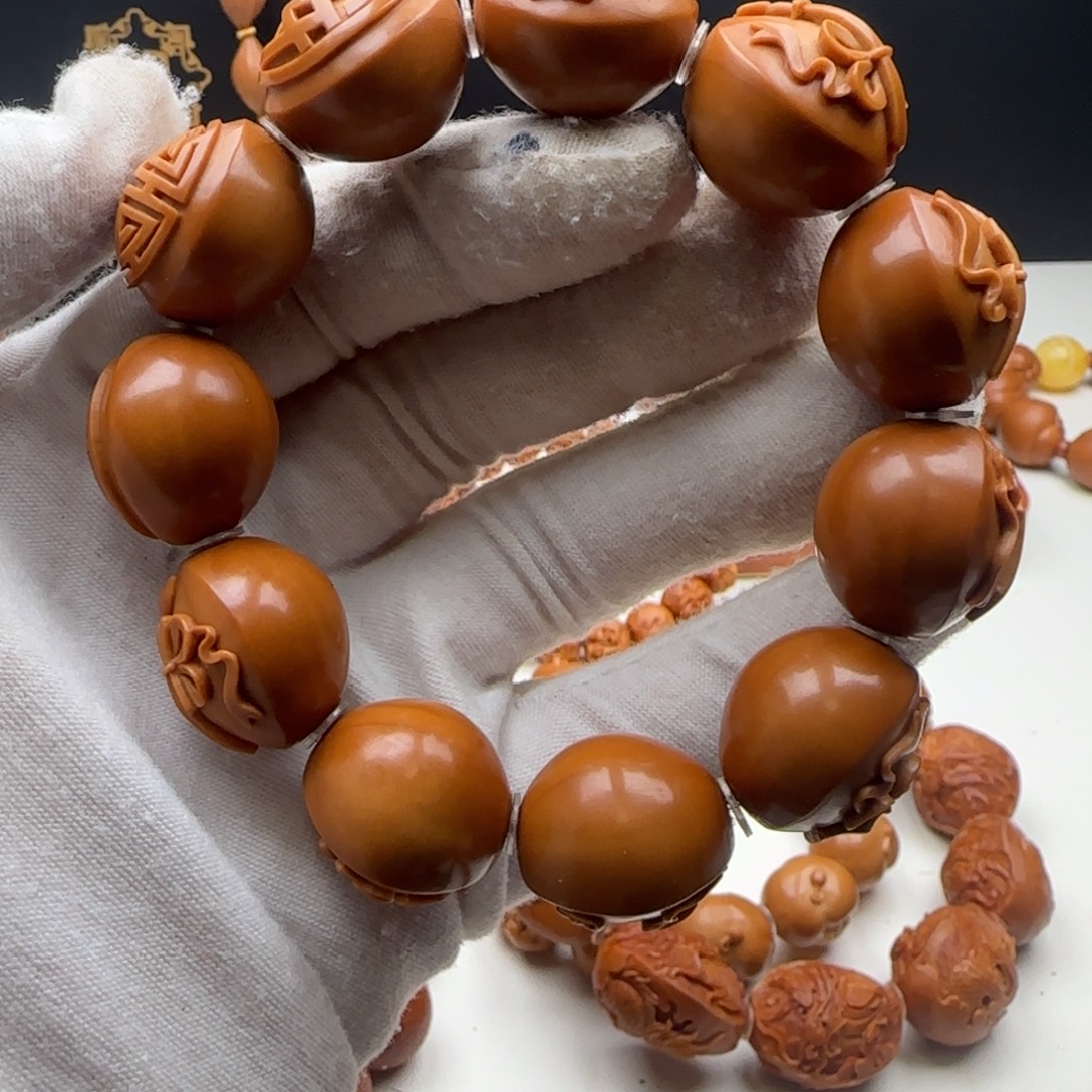 ****沉橄榄核手串/手链2.0纯手工暗八仙