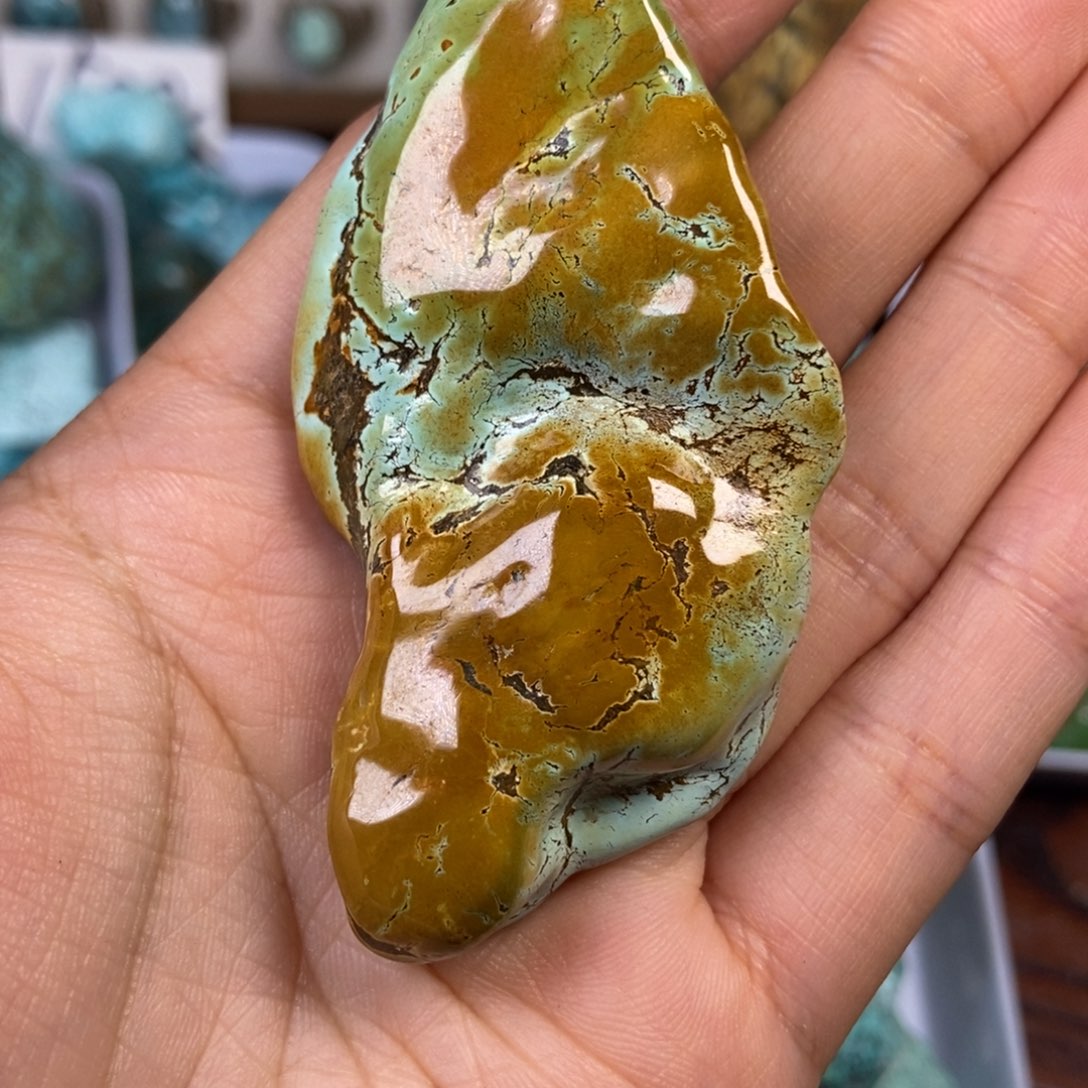 未镶嵌绿松石珠宝奇石金**缘