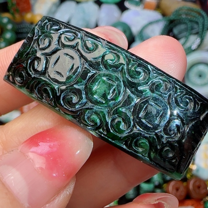 翡翠颈饰未镶嵌天然A货25