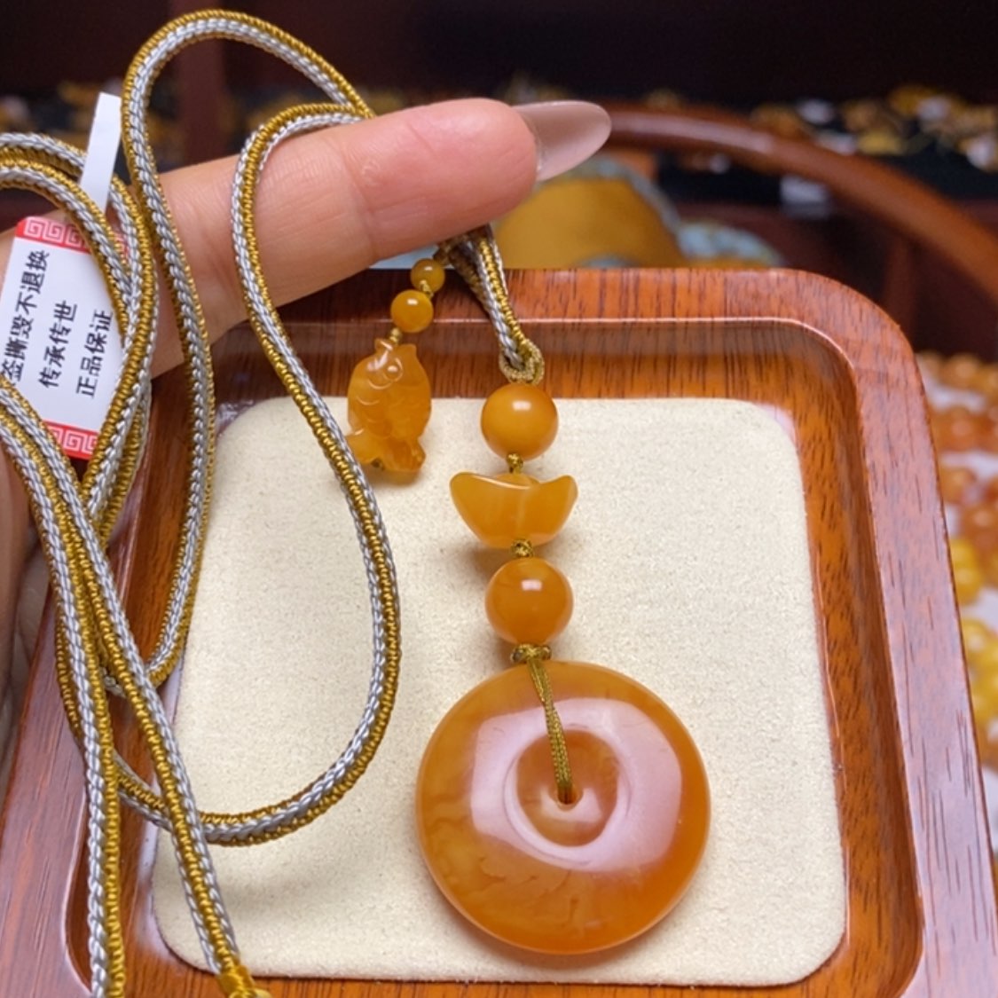 【闪购商品】蜜蜡颈饰未镶嵌项链