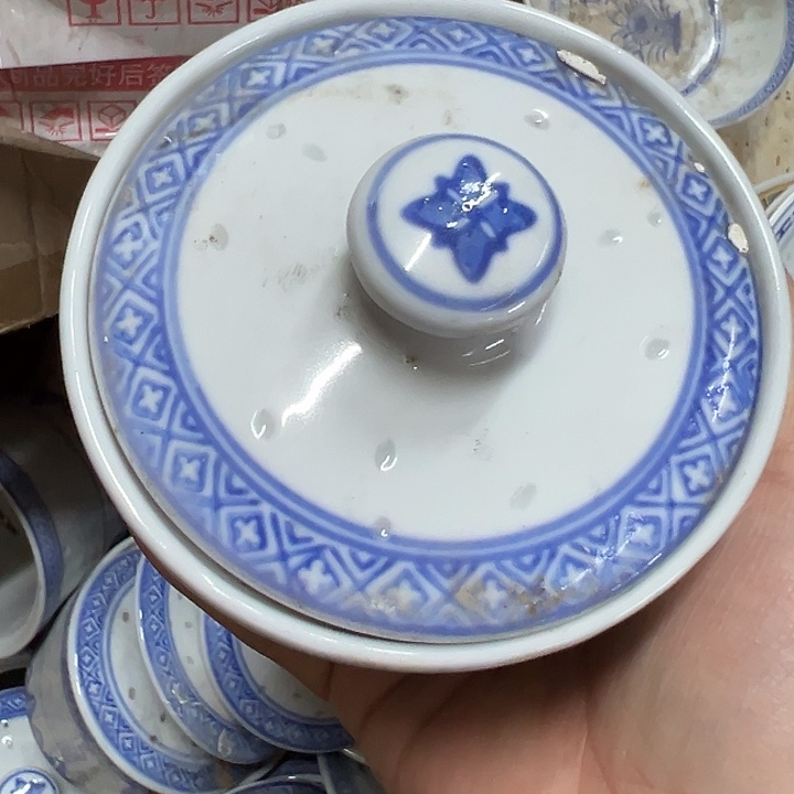 陶其他瑕疵景德镇玲珑罐子